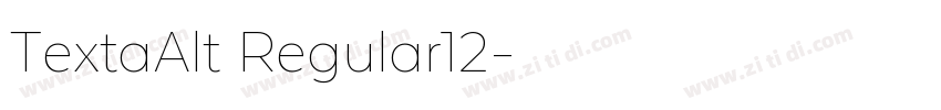 TextaAlt Regular12字体转换